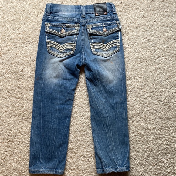 Boys Size 5 Destructed Denim Jeans - Picture 4 of 8